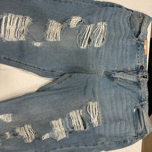Forever 21 Light Blue High-Waisted Jeans